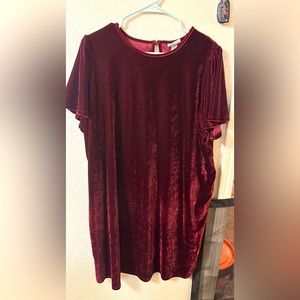 Velvet Midi Dress- PLUS